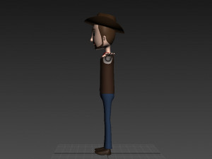 cartoonman019 cowboy 3D Модель