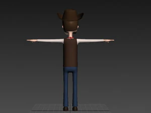 cartoonman019 cowboy 3D Model