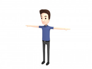 cartoonman020 man Modelo 3D