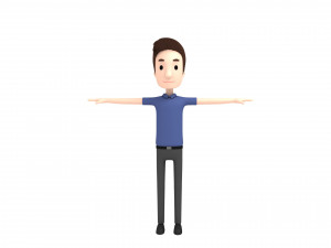 cartoonman020 man Model 3D