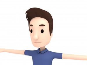 cartoonman020 man Model 3D