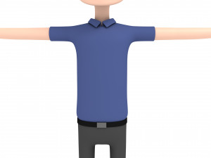 cartoonman020 man Model 3D