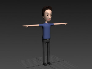 cartoonman020 man Model 3D