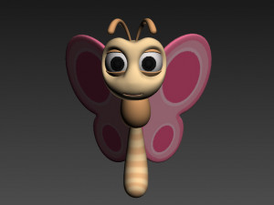 cartoon butterfly 3D Модель