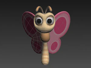 cartoon butterfly 3D Model