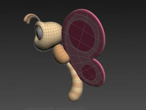 cartoon butterfly 3D Model