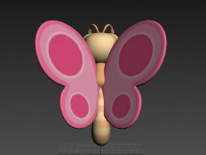 cartoon butterfly 3D Model