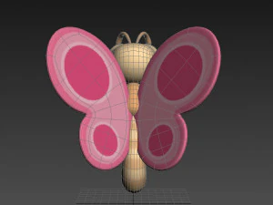 cartoon butterfly 3D Model