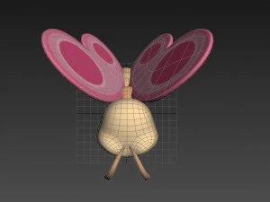 cartoon butterfly 3D Model