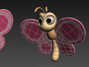 cartoon butterfly 3D Model