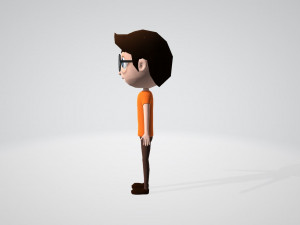 cartoon boy character 3D Модель