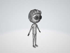cartoon boy character 3D Модель