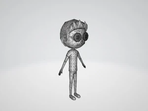 cartoon boy character 3D Model