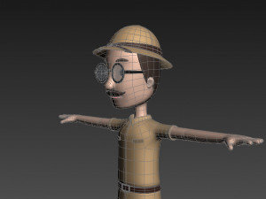 cartoonman023 safari man 3D Model