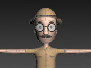 cartoonman023 safari man 3D Model