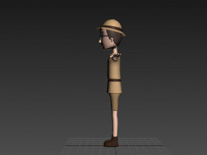 cartoonman023 safari man 3D Model