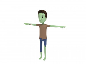 cartoonman024 zombie Model 3D