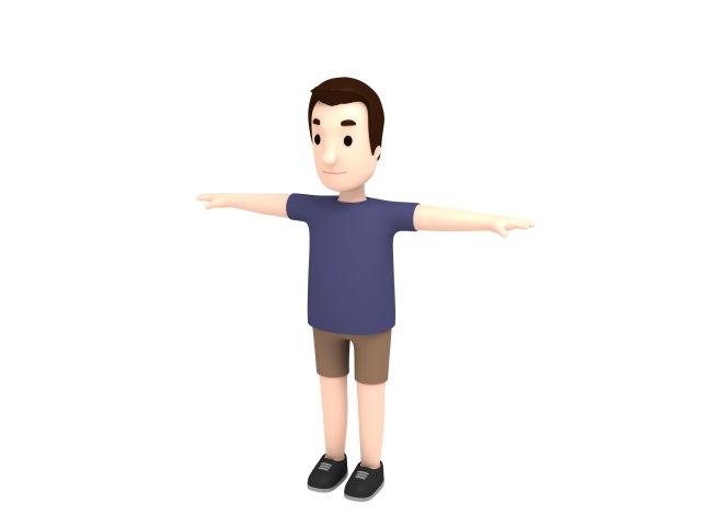 cartoonman025 man 3D-Modell .c4d .max .obj .3ds .fbx .stl .blend 