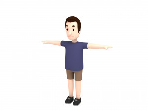 cartoonman025 man 3Dモデル