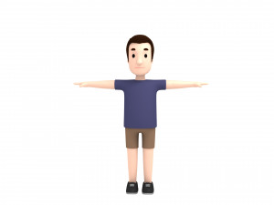 cartoonman025 man 3D-Modell