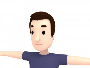 Cartoonman025 남자 3D 모델