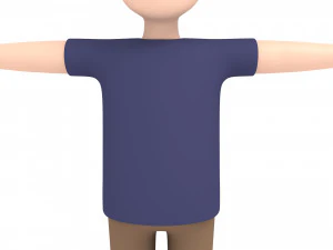 Cartoonman025 남자 3D 모델