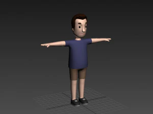 Cartoonman025 남자 3D 모델