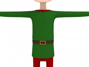cartoonman026 elf 3D Model