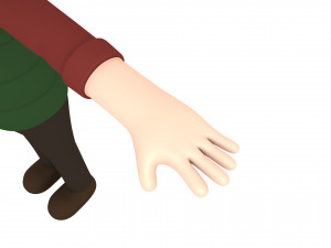 cartoonman027 campingman 3D Model