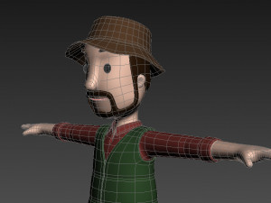 cartoonman027 campingman 3D Model