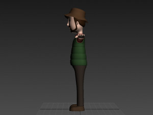 cartoonman027 campingman 3D Model