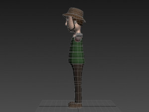 cartoonman027 campingman 3D Model