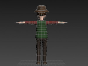 cartoonman027 campingman 3D Model