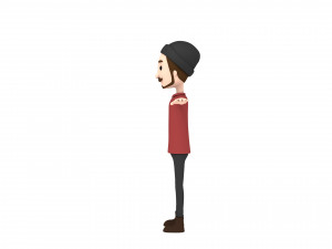 cartoonman028 hipster Modello 3D