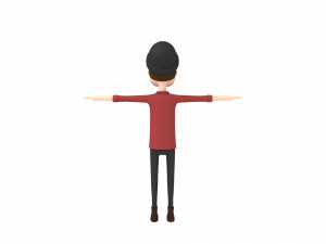 cartoonman028 hipster Modello 3D