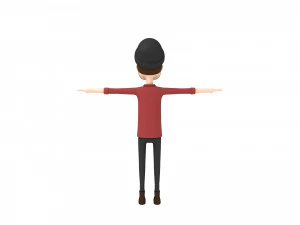 cartoonman028 hipster 3D Model