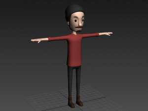 cartoonman028 hipster Modello 3D