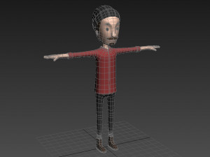 cartoonman028 hipster Modello 3D