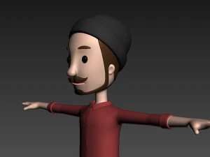 cartoonman028 hipster 3D Model