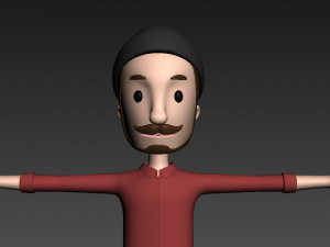 cartoonman028 hipster Modello 3D