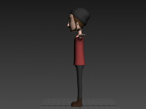 cartoonman028 hipster Modello 3D