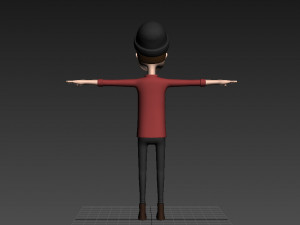 cartoonman028 hipster Modello 3D