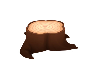 tree stump 3D मॉडल