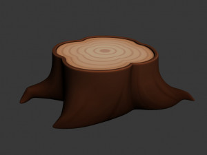 tree stump 3D मॉडल