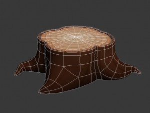 tree stump 3D मॉडल
