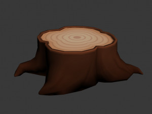 tree stump 3D मॉडल