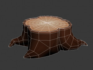 tree stump 3D मॉडल