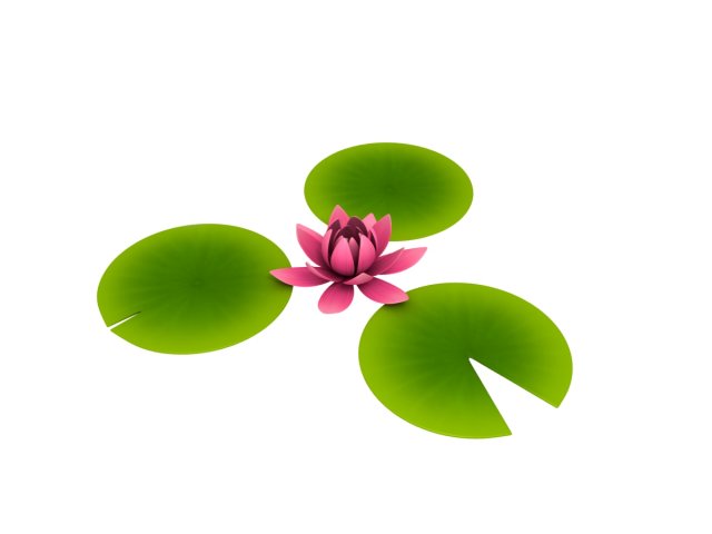 lotus 3Dモデル .c4d .max .obj .3ds .fbx .stl .blend 