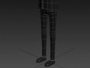 cartoonman029-waiter 3D Model