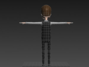 cartoonman029-waiter 3D 모델